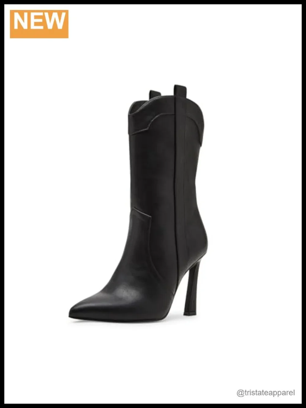 Madden Girl Pointed Toe Ankle Bootie Stiletto Heel Faux Leather Zip